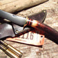 J. Behring Handmade Trout & Deer Knife Red Stag 