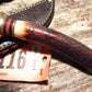 J. Behring Handmade Trout & Deer Knife Red Stag 