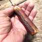 J. Behring Handmade Trout & Deer Knife Red Stag 