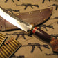 J.Behring Treeman Handmade Skull Fighter Crotch stag horsehide 8 1/2" blade