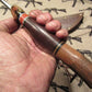 J.Behring Treeman Handmade Skull Fighter Crotch stag horsehide 8 1/2" blade