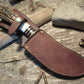 ** J.Behring Handmade Woodmonk 6" Hand Forged Studebaker spring Blade AAA Stag Ox Butt Cap