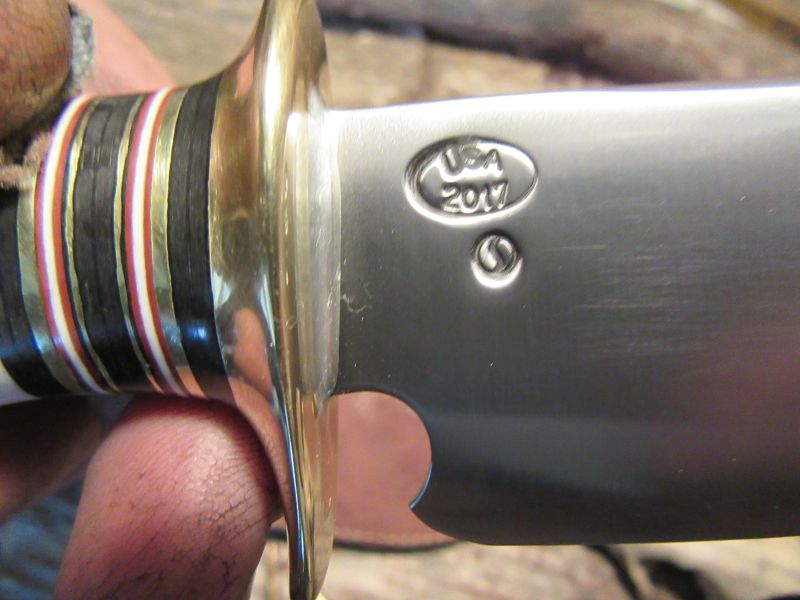 ** J.Behring Handmade Woodmonk 6" Hand Forged Studebaker spring Blade AAA Stag Ox Butt Cap