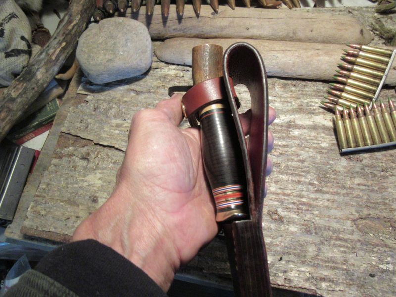 J. Behring Handmade USMC Big Ass Fighter   Bulldog  Logo Sheath