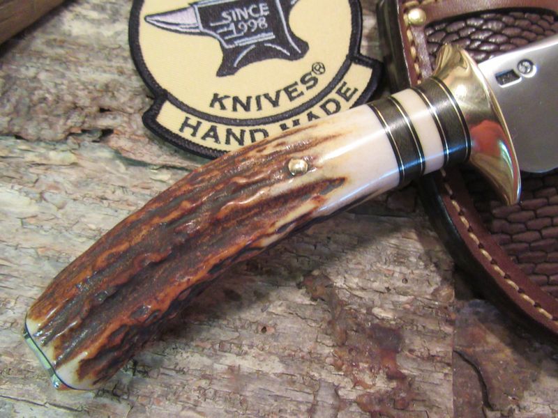 Michigan Stag Skinner  Beavertail Sheath!!