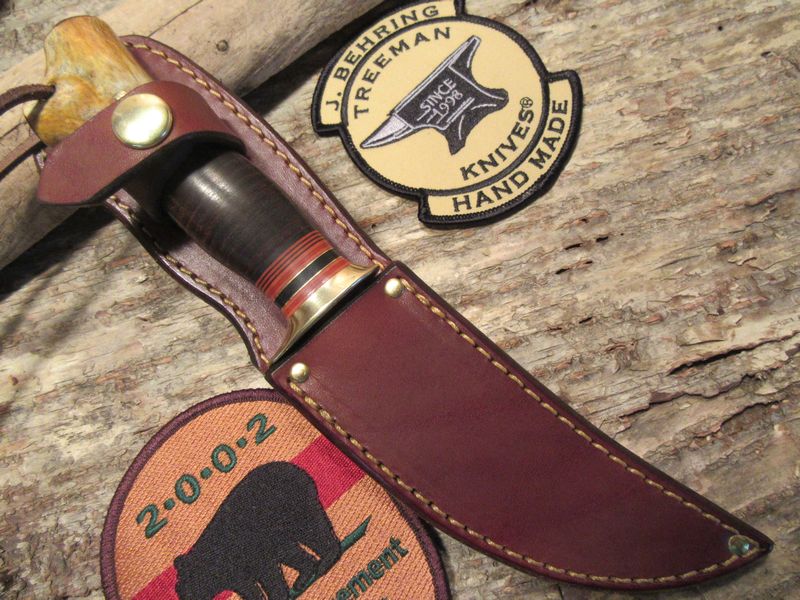 J. Behring Trout and Deer leather Crotch Stag