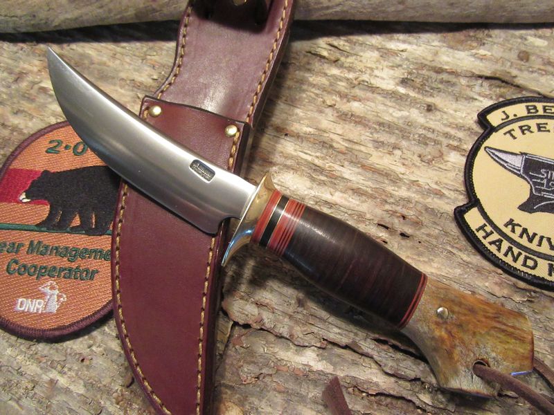 J. Behring Trout and Deer leather Crotch Stag
