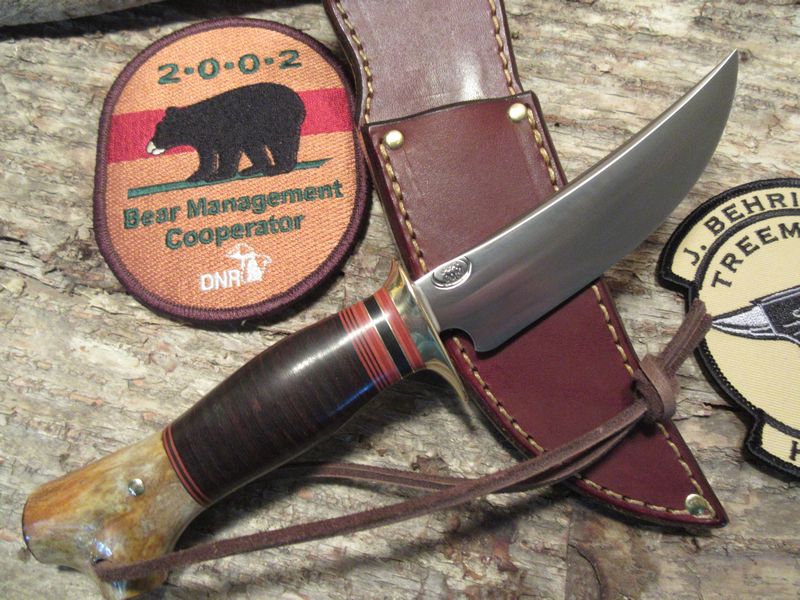 J. Behring Trout and Deer leather Crotch Stag