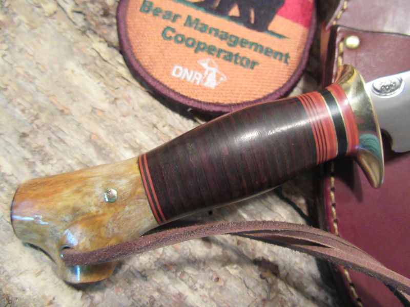J. Behring Trout and Deer leather Crotch Stag