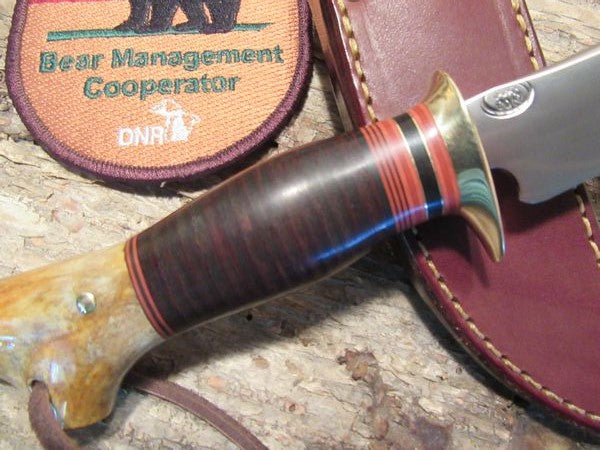 J. Behring Trout and Deer leather Crotch Stag