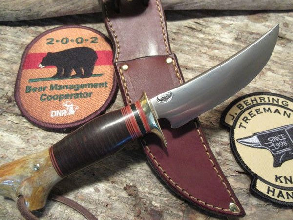 J. Behring Trout and Deer leather Crotch Stag