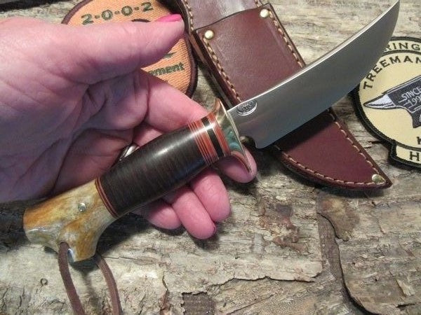 J. Behring Trout and Deer leather Crotch Stag