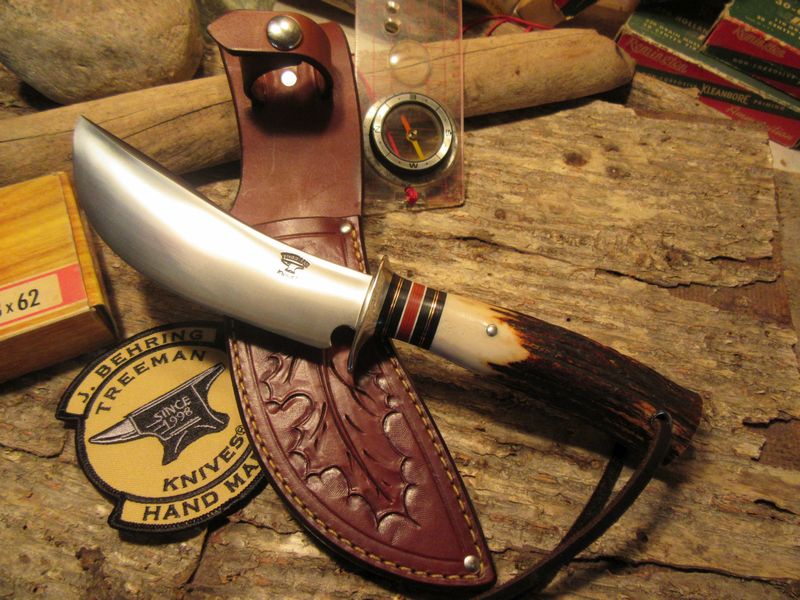 J.Behring  Woodmonk Stag Hunting Knife