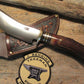  J.Behring Handmade Woodcraft Hunter Blood Stag Western Floral Sheath