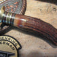  J.Behring Handmade Woodcraft Hunter Blood Stag Western Floral Sheath