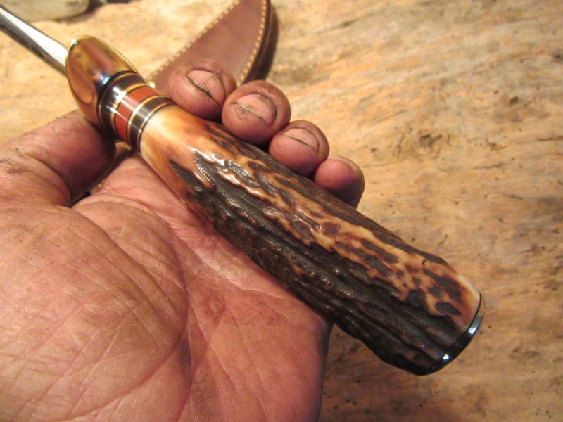 J. Behring Handmade Treeman Skull Fighter Stag 
