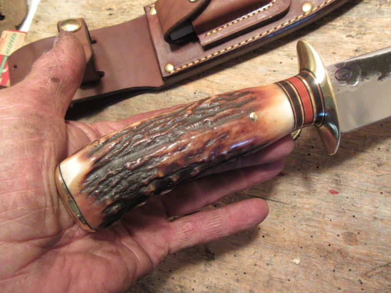 J. Behring Handmade Treeman Skull Fighter Stag 