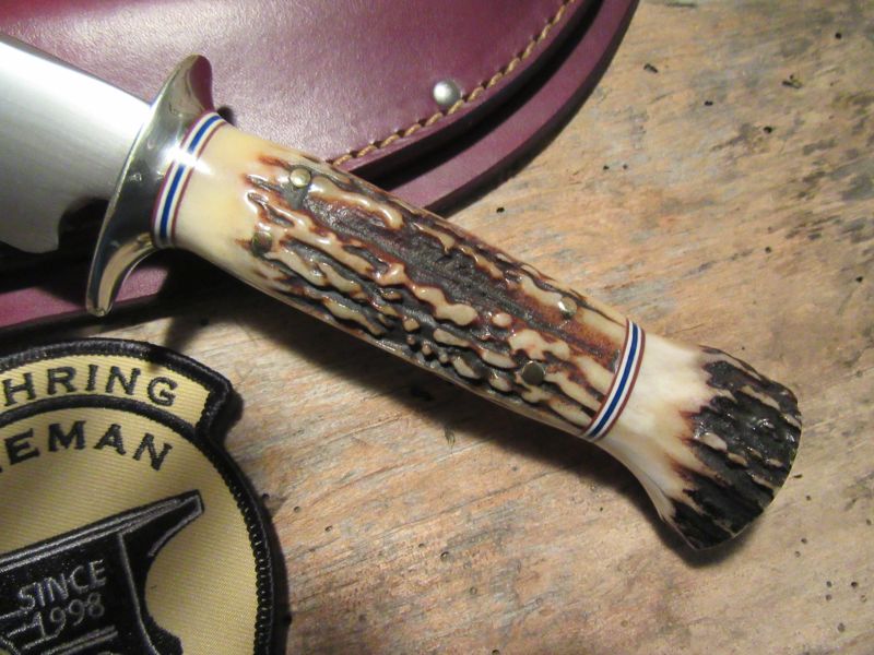 J. Behring Handmade 4 Pin Stag Stag 6" Hunter 