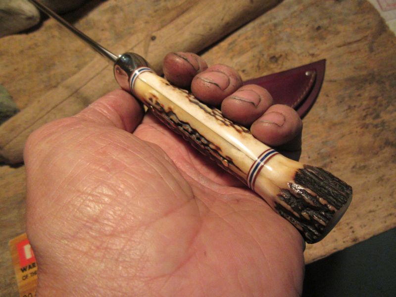 J. Behring Handmade 4 Pin Stag Stag 6" Hunter 