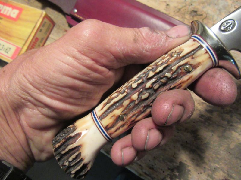 J. Behring Handmade 4 Pin Stag Stag 6" Hunter 