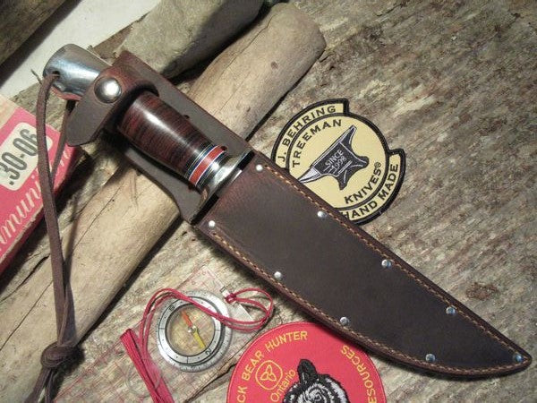 J.Behring double skull fighter leather aluminum