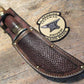 J. Behring Handmade Wood Craft Drop Tine Brass beavertail sheath 