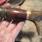 J. Behring Handmade Wood Craft Drop Tine Brass beavertail sheath 
