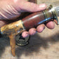 J. Behring Handmade Wood Craft Drop Tine Brass beavertail sheath 
