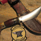 J. Behring Handmade Wood Craft Drop Tine Brass beavertail sheath 