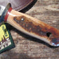 J. Behring Handmade Alaskan Artifact Walrus Ivory Sled Runner handle