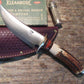 J. Behring Handmade Big Bay Hunter 5" Blade Sambar Stag