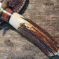 J. Behring Handmade Big Bay Hunter 5" Blade Sambar Stag