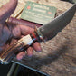 J. Behring Handmade Big Bay Hunter 5" Blade Sambar Stag
