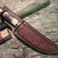 J. Behring Handmade Huron Hunter 6 1/2" Forged Blade Stag Stag 