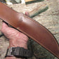 J. Behring Handmade Huron Hunter 6 1/2" Forged Blade Stag Stag 