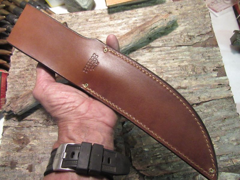 J. Behring Handmade Huron Hunter 6 1/2" Forged Blade Stag Stag 