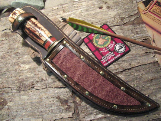 Treeman Camp Knife Ancient walrus Ivory handle 