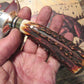 J. Behring Handmade Trout & Deer Red Stag Copper Guard 