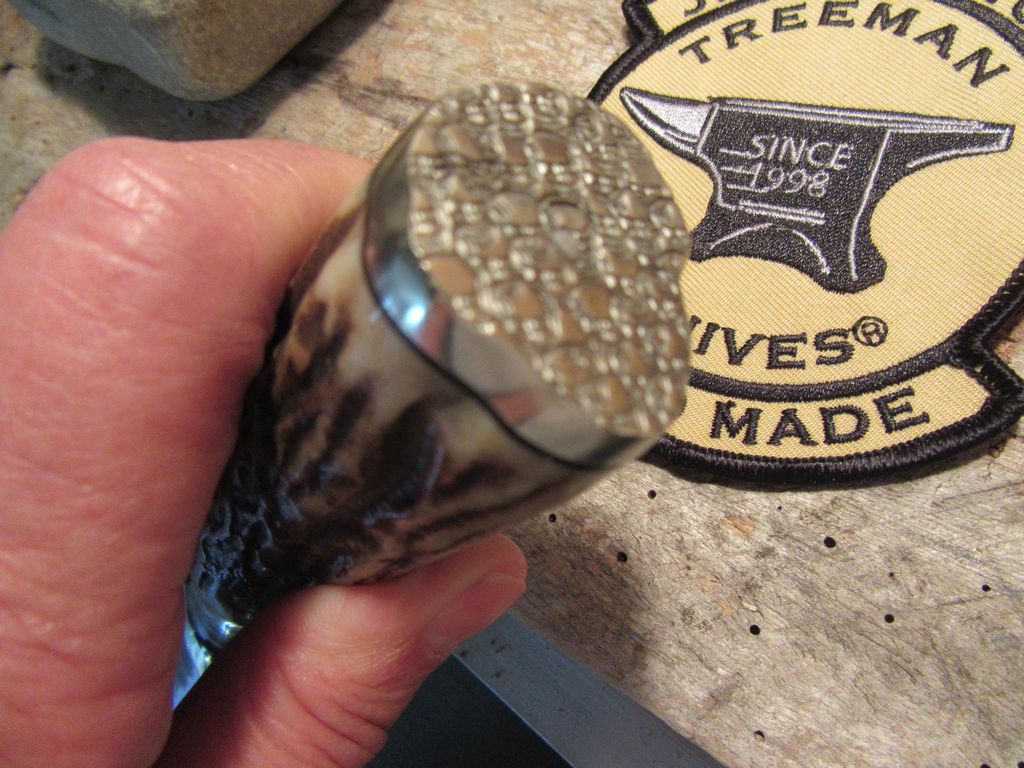Treeman 8 1/2"  Hammermark Double Skull Fighter SKULL Butt