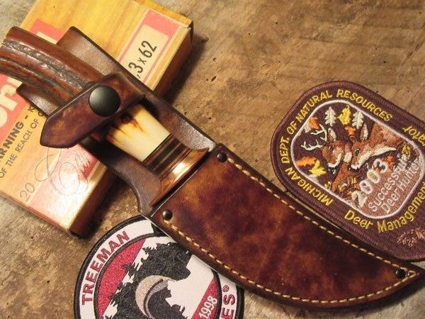 AAA STAG 4 1/2" upswept Hunter Copper guard!