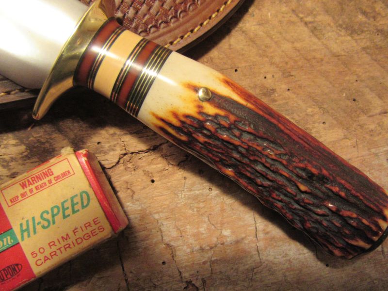 J. Behring Handmade 6" Red Stag Sticker Hunter 