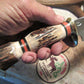 WoodCraft Stag Stag J.Behring Handmade 6" High Handle Brass hardware