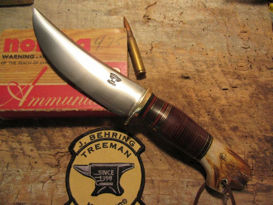  Treeman Old School 5 1/2" Crotch Stag Hunter Butter Scotch & Green 