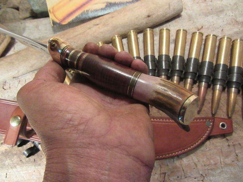 J. Behring Handmade Drop Tine Double Skull Fighter 