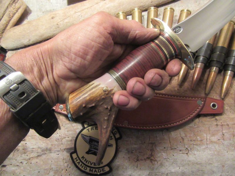 J. Behring Handmade Drop Tine Double Skull Fighter 