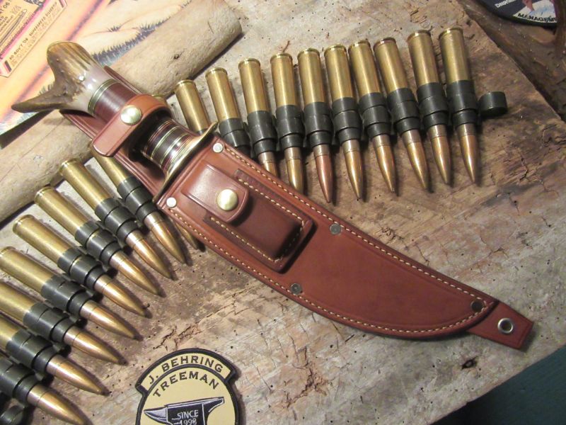 J. Behring Handmade Drop Tine Double Skull Fighter 