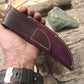 J. Behring Handmade Trout & Deer Drop Tine Horsehide Brass guard