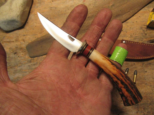 J. Behring Handmade Montana Trout Knife Stag 