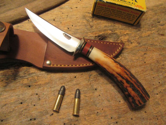 J. Behring Handmade Montana Trout Knife Stag 