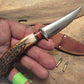 J. Behring Handmade Montana Trout Knife Stag 